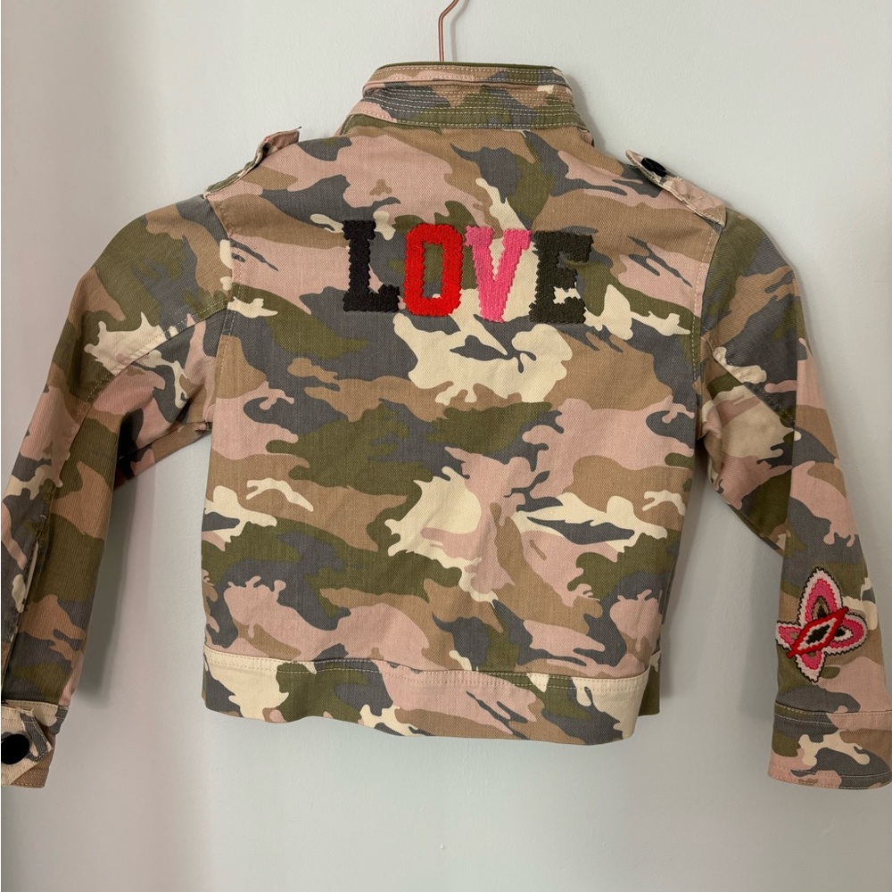 Zadig and Voltaire camo love jacket - no tag fits girls size 6/6x